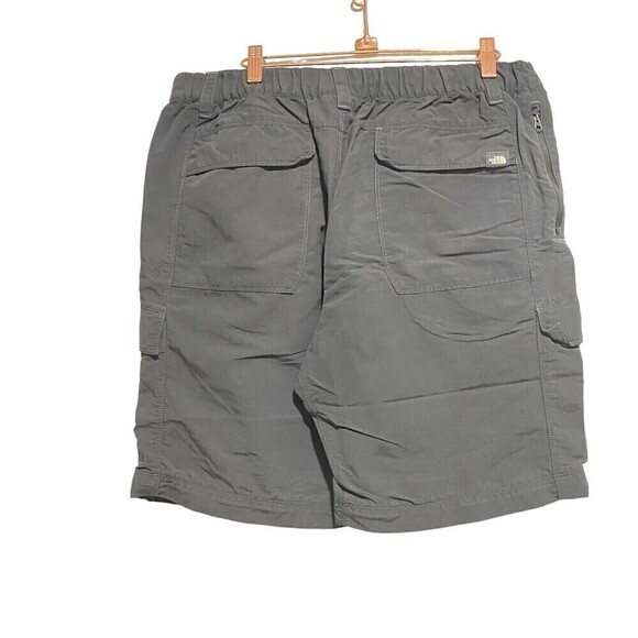 The North Face Mens Cargo Shorts Gray Mid Rise Regular Fit Flat Front Med - Picture 2 of 9
